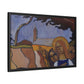 Filiger, Charles - Virgin and Two Angels (1895) - Matte Canvas, Framed