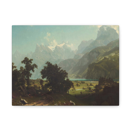 Bierstadt, Albert - Lake Lucerne (1858) - Canvas Block, unframed