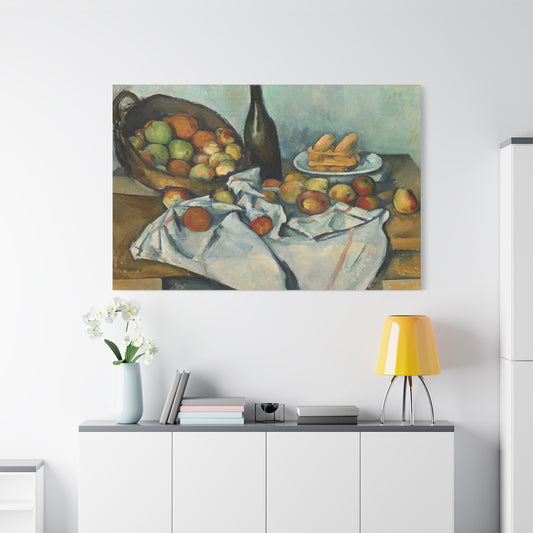 Cézanne, Paul - Basket of Apples (1893) - Canvas Block, unframed
