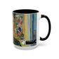 Van Gogh, Vincent - Self Portrait with Bandaged Ear (1889) - Colorful Accent Mugs