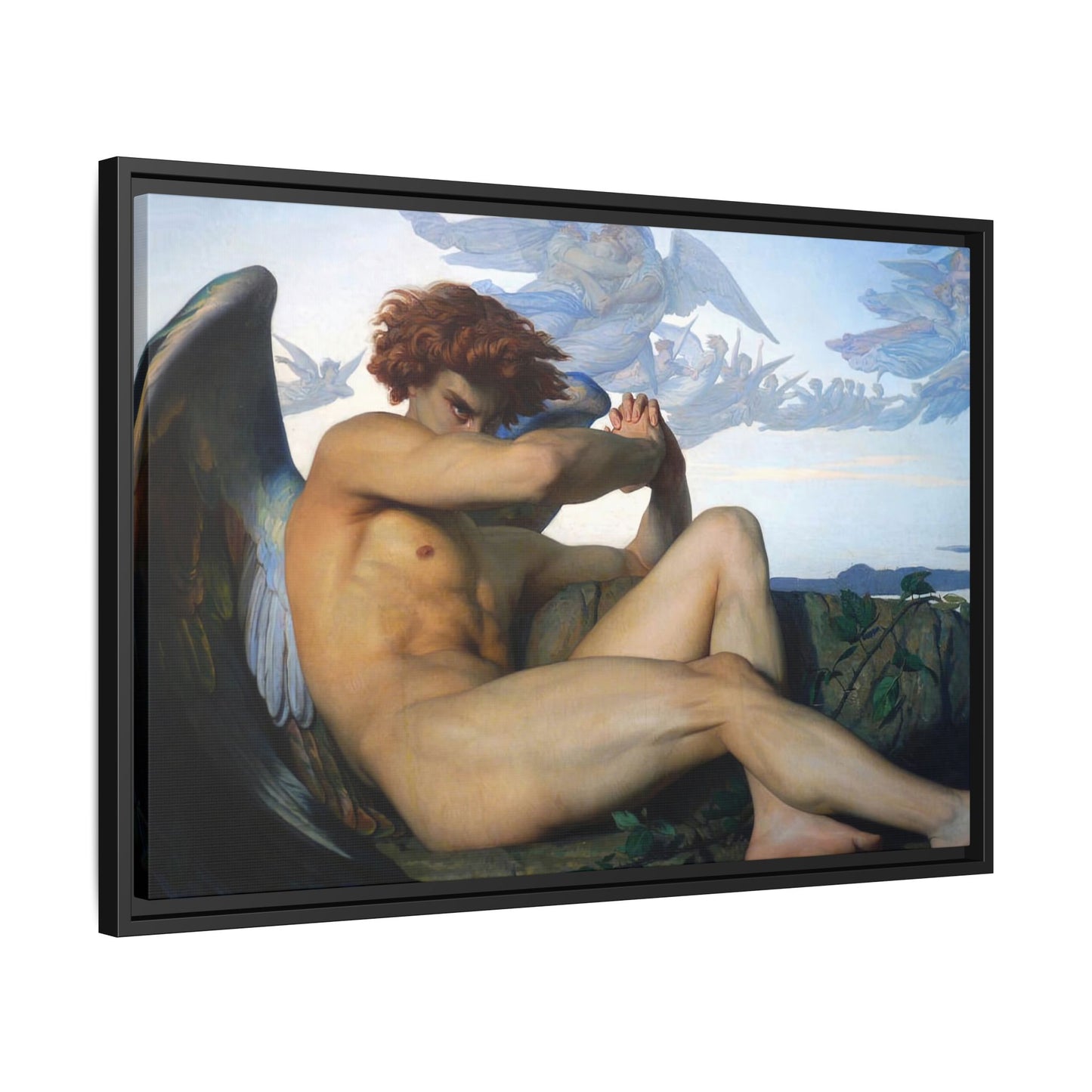 Cabanel, Alexandre - The Fallen Angel (1847) - Matte Canvas, Framed