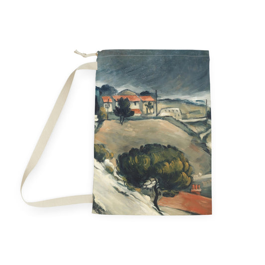 Cézanne, Paul - L’Estaque, Melting Snow (1870) - Laundry Bag