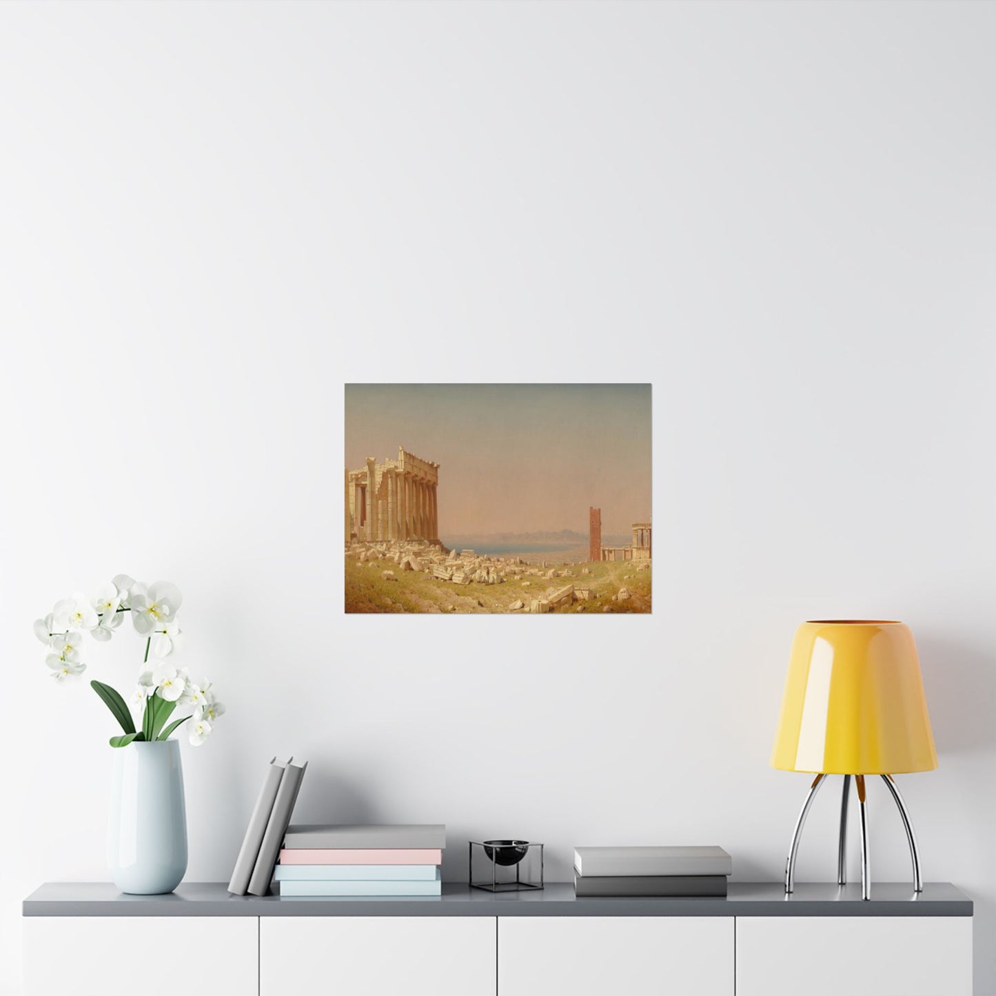 Gifford, Sanford Robinson - Ruins of the Parthenon  (1880) - Satin Posters