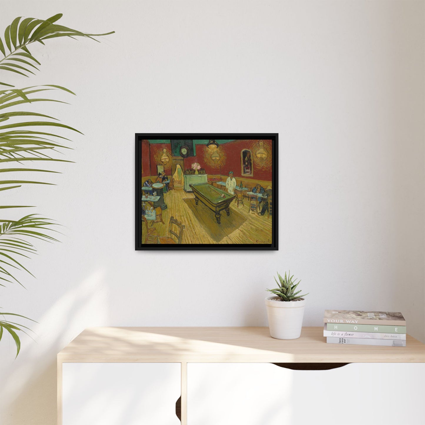Van Gogh, Vincent - The Night Cafe (1888) - Matte Canvas, Framed