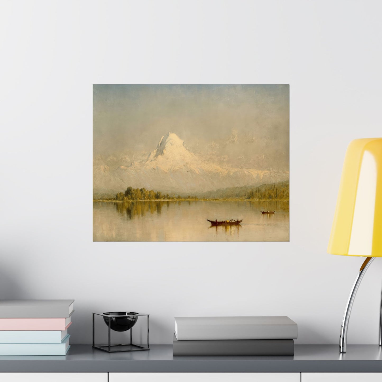 Gifford, Sanford Robinson - Mount Rainier  (1875) - Satin Posters