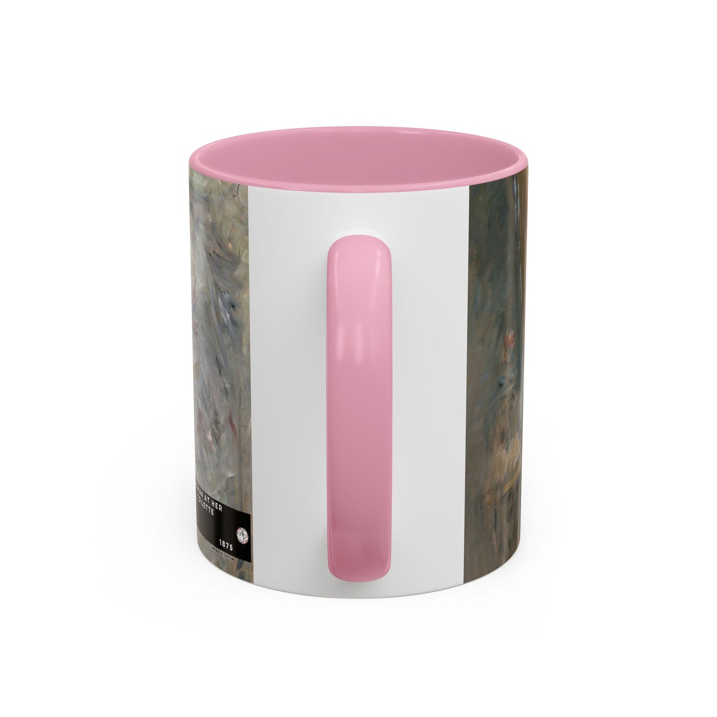 Morisot, Berthe - Woman at Her Toilette (1880) - Colorful Accent Mugs