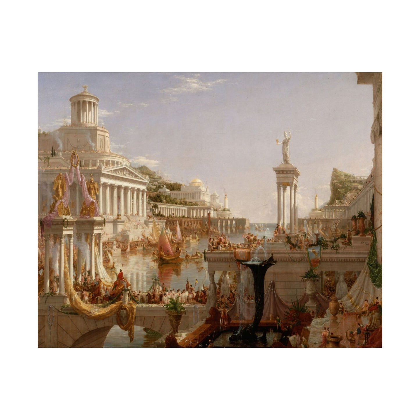 Cole. Thomas - The Course of Empire: The Consummation of Empire (1836) - Satin Posters