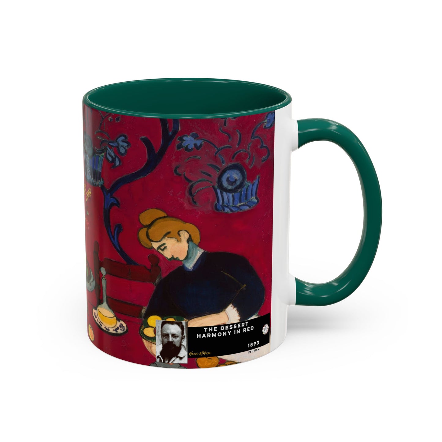 Matisse, Henri - The Dessert Harmony in Red (1908) - Colorful Accent Mugs