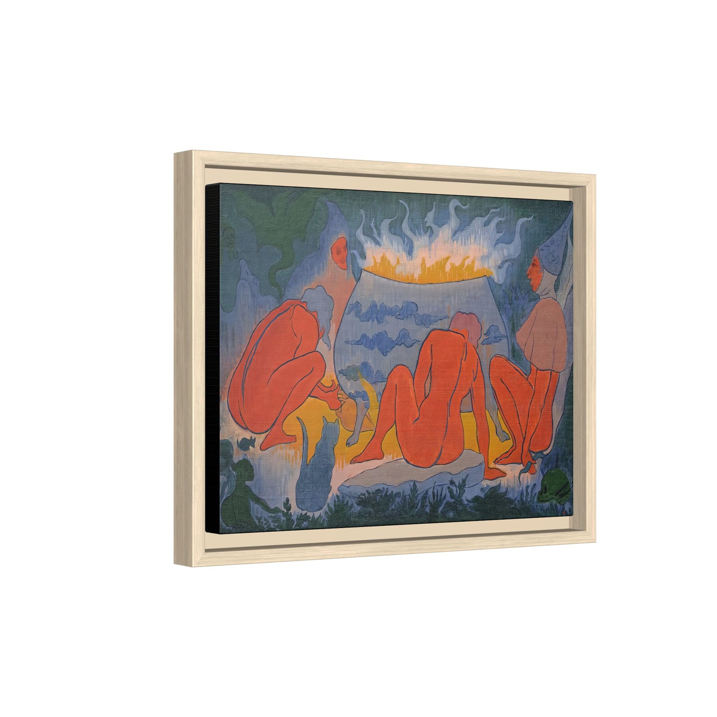 Ranson, Paul - Witches Around the Fire (1891) - Matte Canvas, Framed