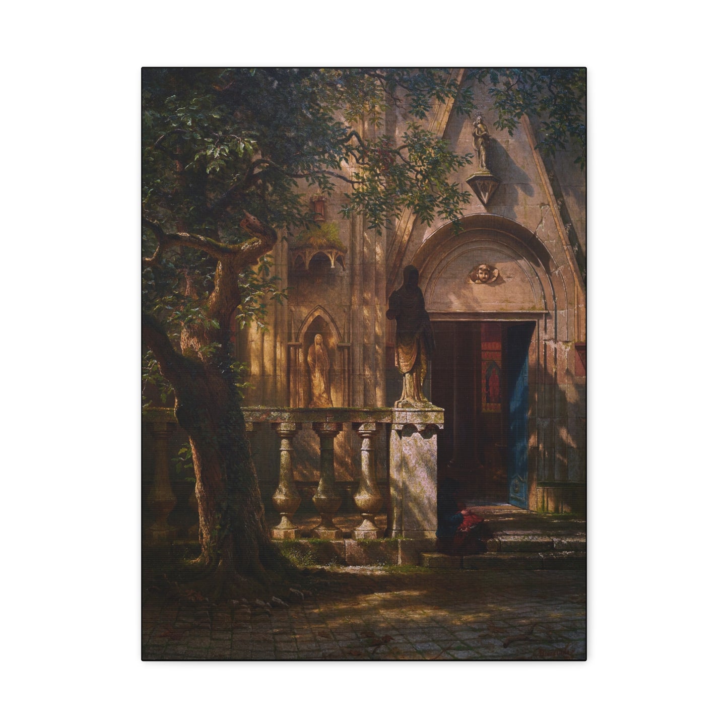 Bierstadt, Albert - Sunlight and Shadow  (1854) - Canvas Block, unframed