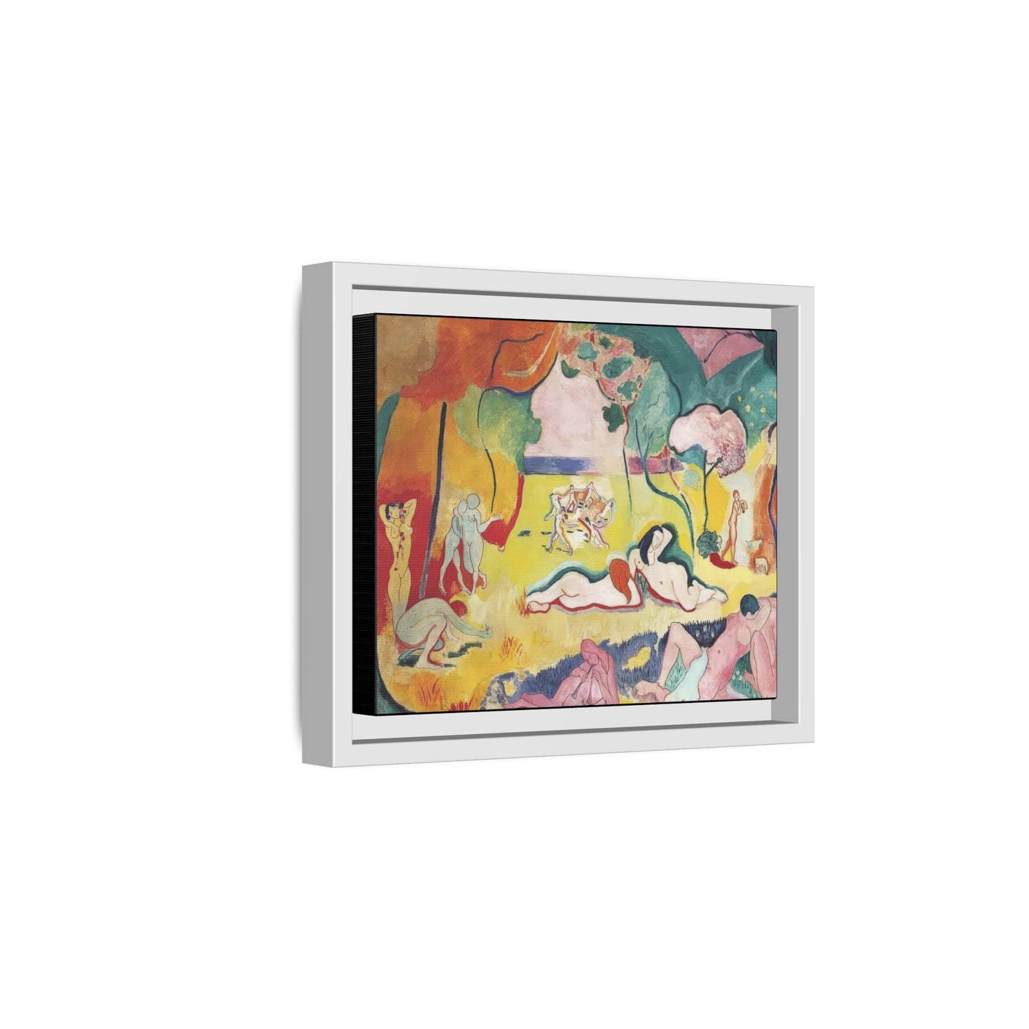 Matisse, Henri - The Joy of Life (1905) - Matte Canvas, Framed