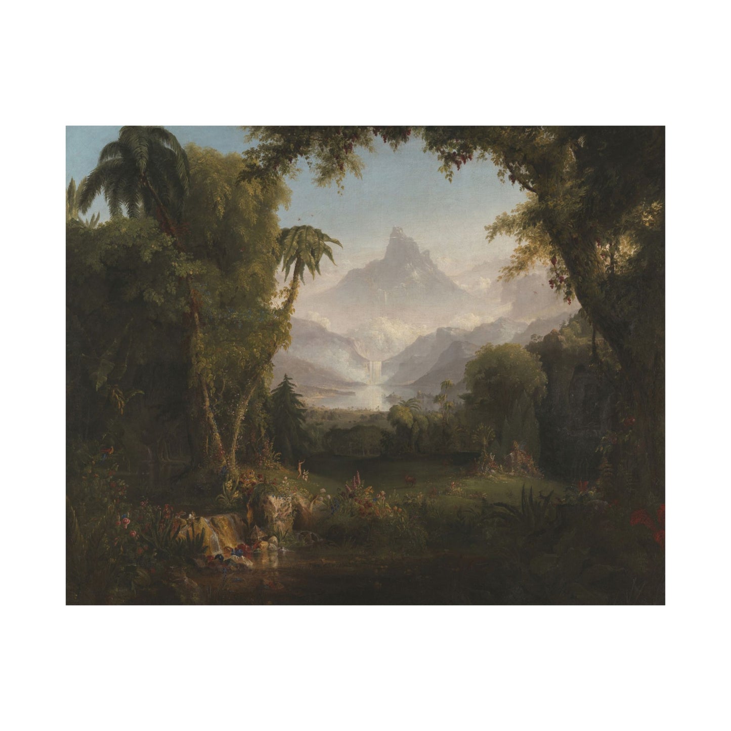 Cole. Thomas - The Garden of Eden (1828) - Satin Posters