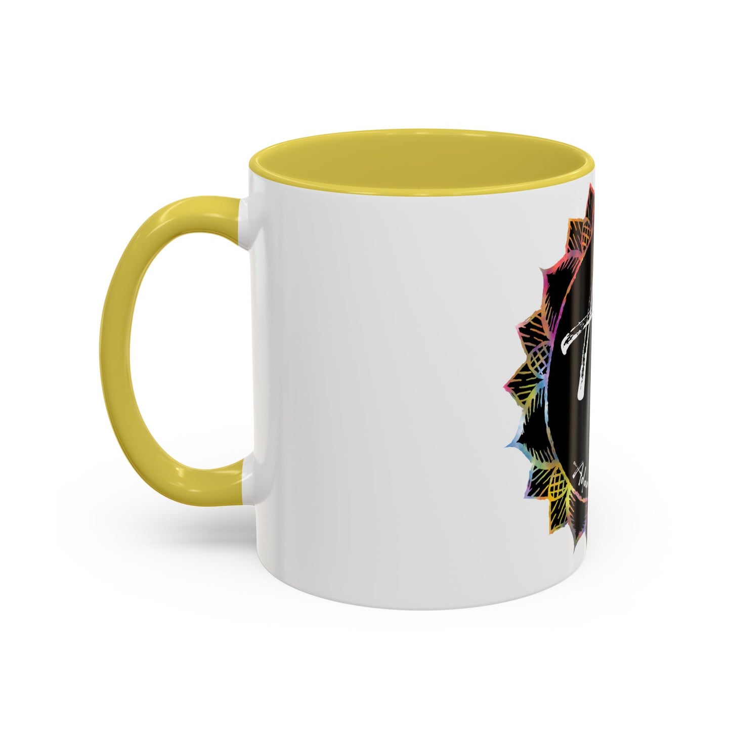 AdamPacio.com - Black Logo - Colorful Accent Mugs