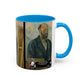 Cézanne, Paul - Portrait of the Artist with a Palette (1890) - Colorful Accent Mugs