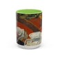 Gauguin, Paul - Vision of the Sermon (Jacob Wrestling with the Angel) (1888) - Colorful Accent Mugs