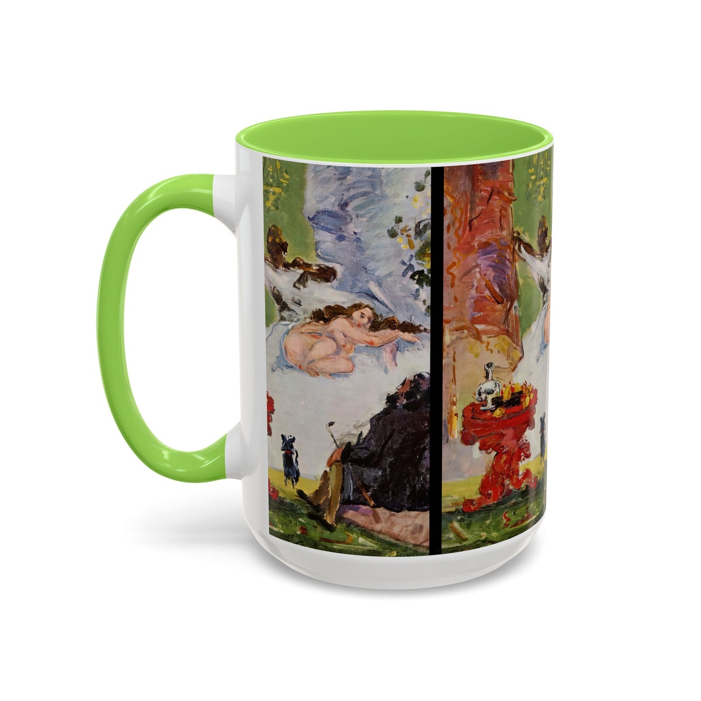 Cézanne, Paul - A Modern Olympia (1874) - Colorful Accent Mugs