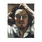Courbet, Gustave - The Desperate Man (1843) - Microfiber Duvet Cover