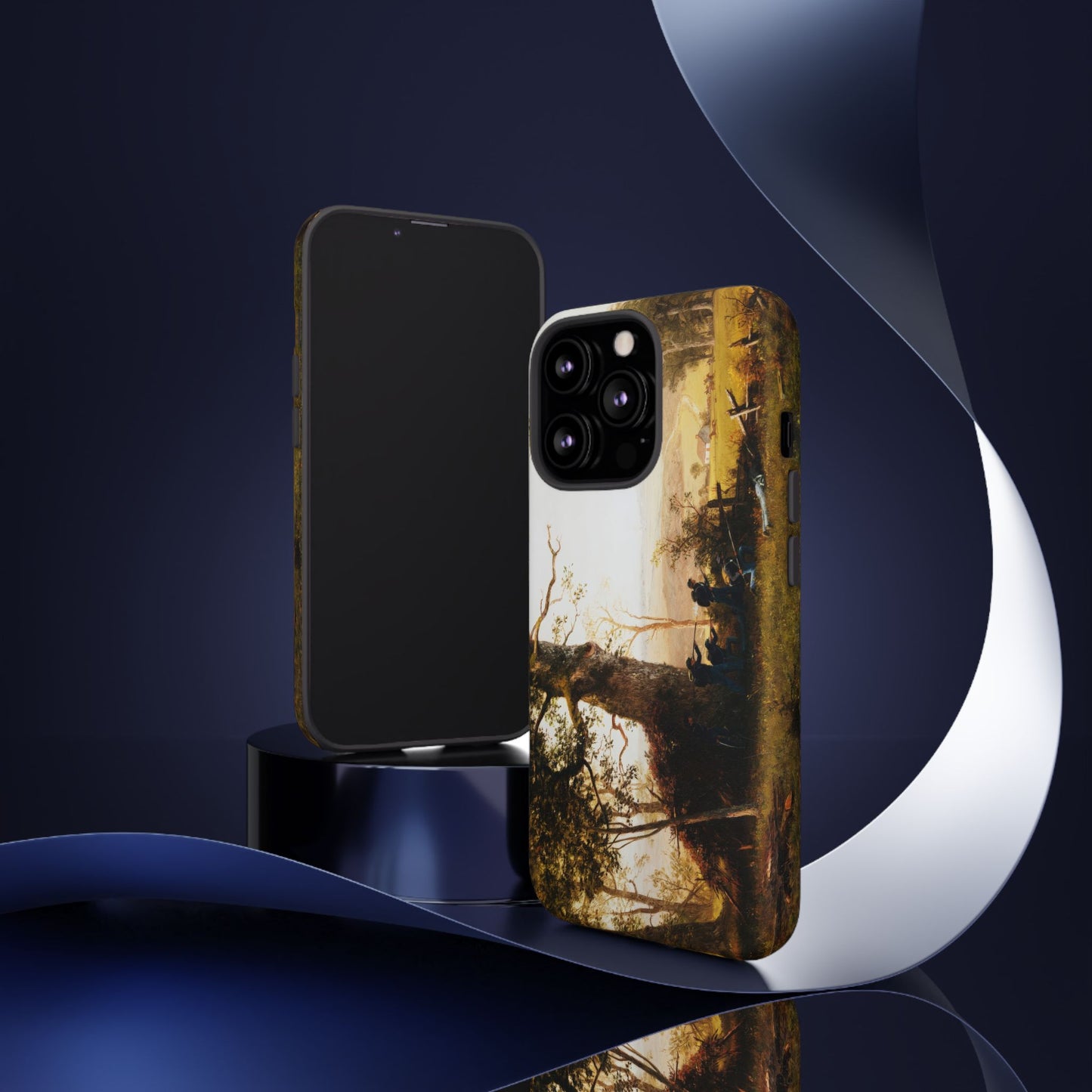 Bierstadt, Albert -  Guerrilla Warfare (1861) - Tough Phone Cases