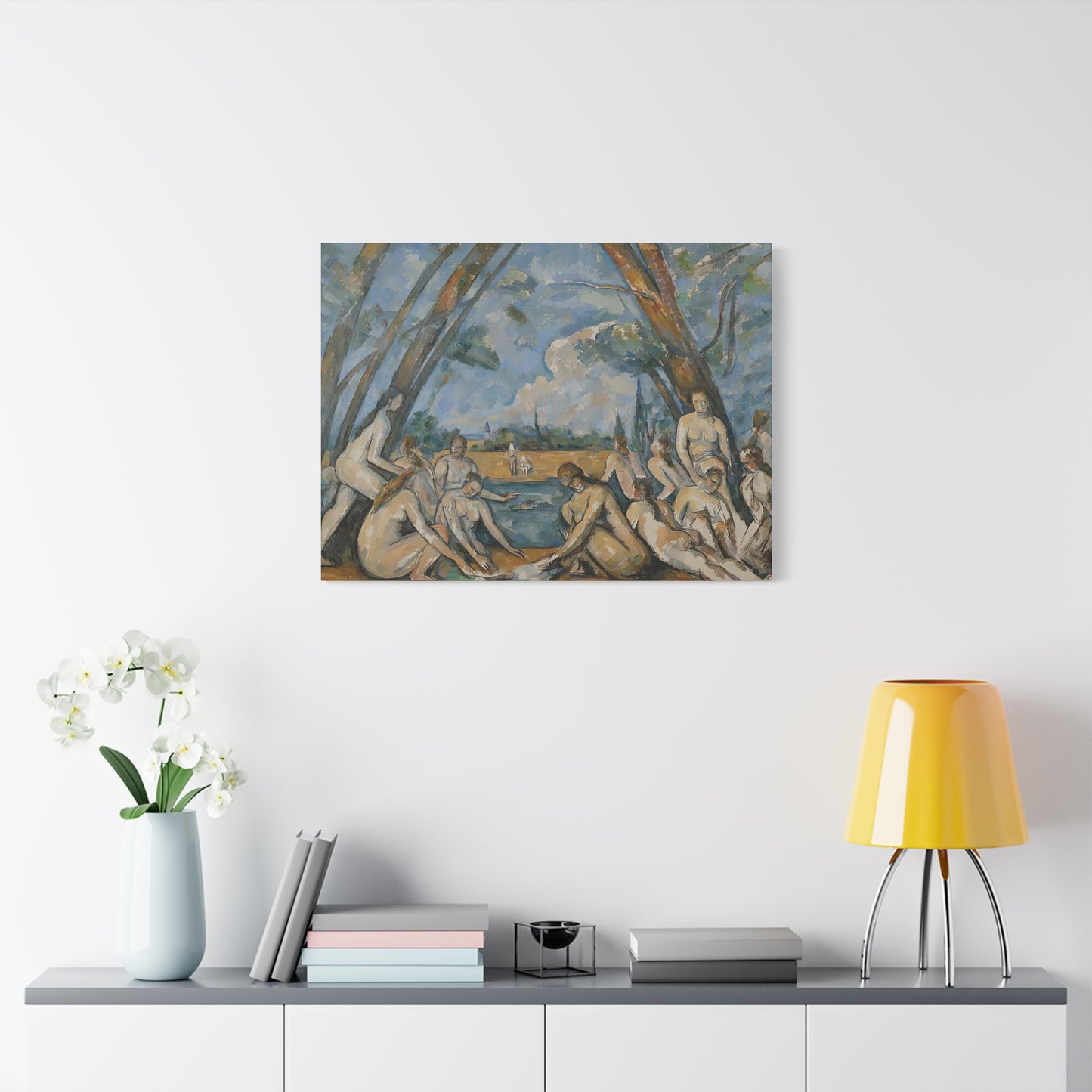 Cézanne, Paul - The Large Bathers (1906) - Canvas Block, unframed