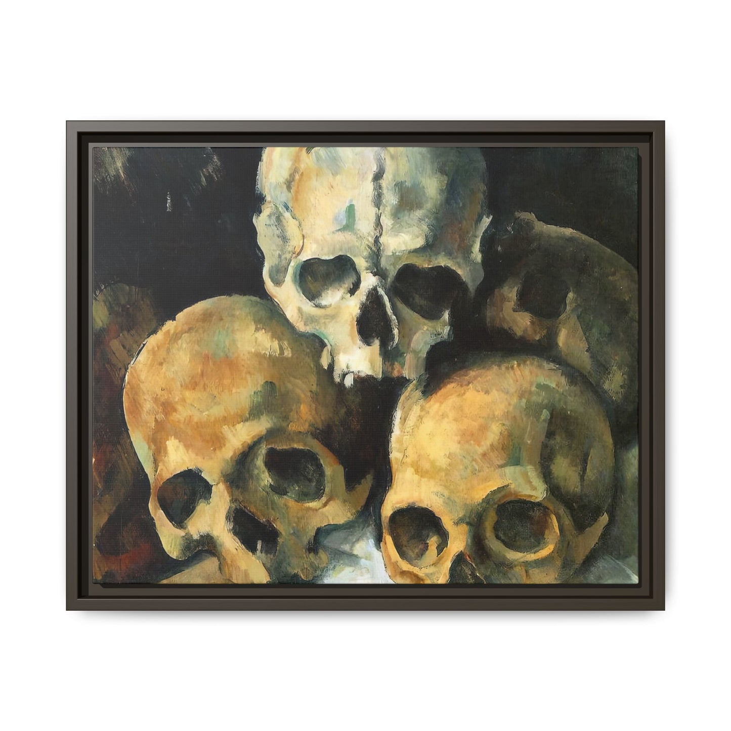 Cézanne, Paul - Pyramid of Skulls (1901) - Matte Canvas, Framed