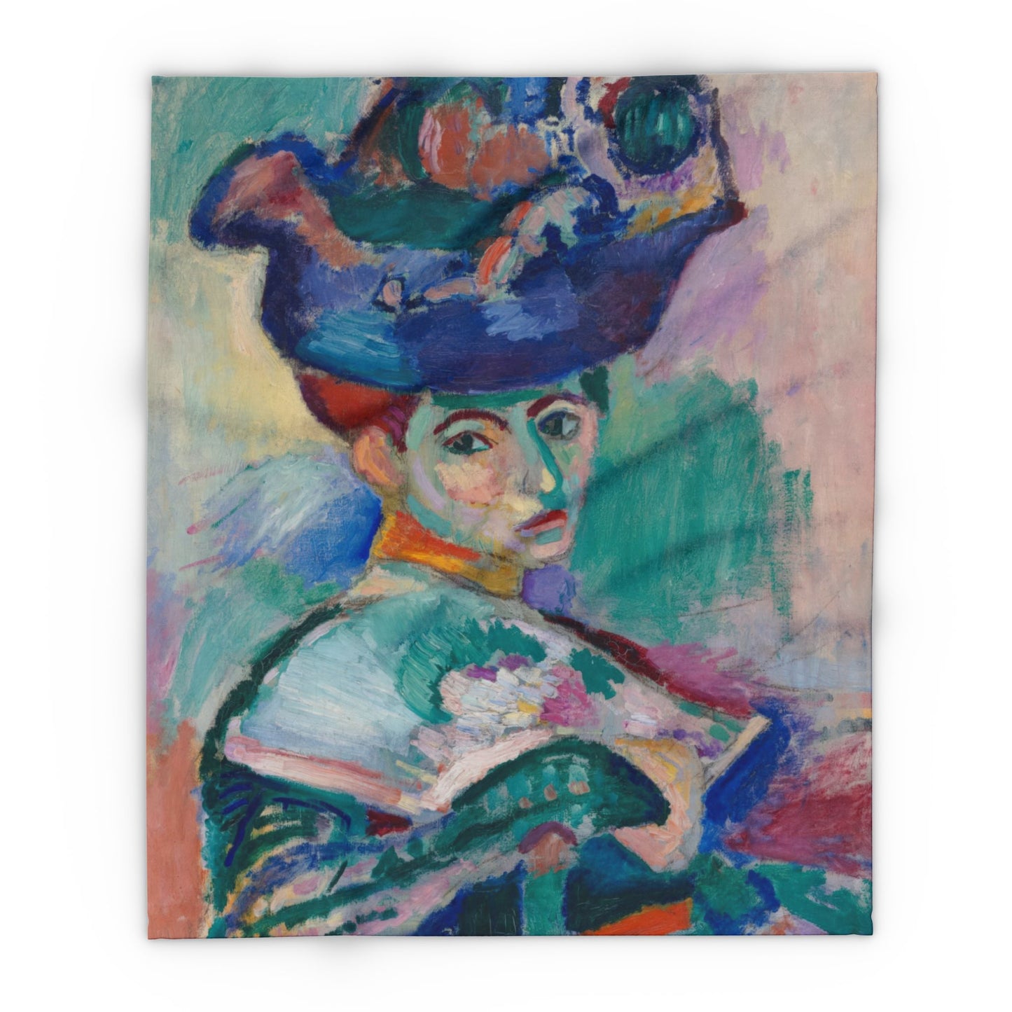 Matisse, Henri - Woman with a Hat (1905) - Arctic Fleece Blanket