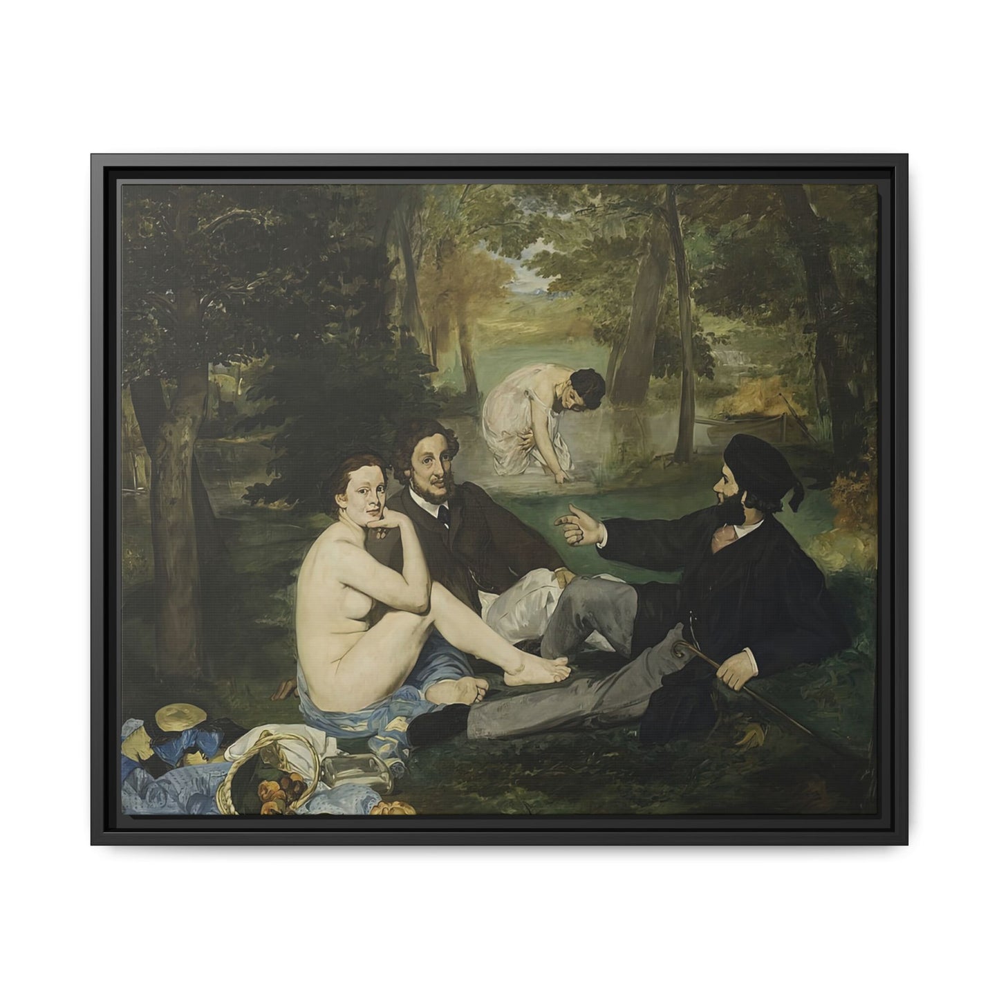 Manet, Édouard - Luncheon on the Grass (1863) - Matte Canvas, Framed