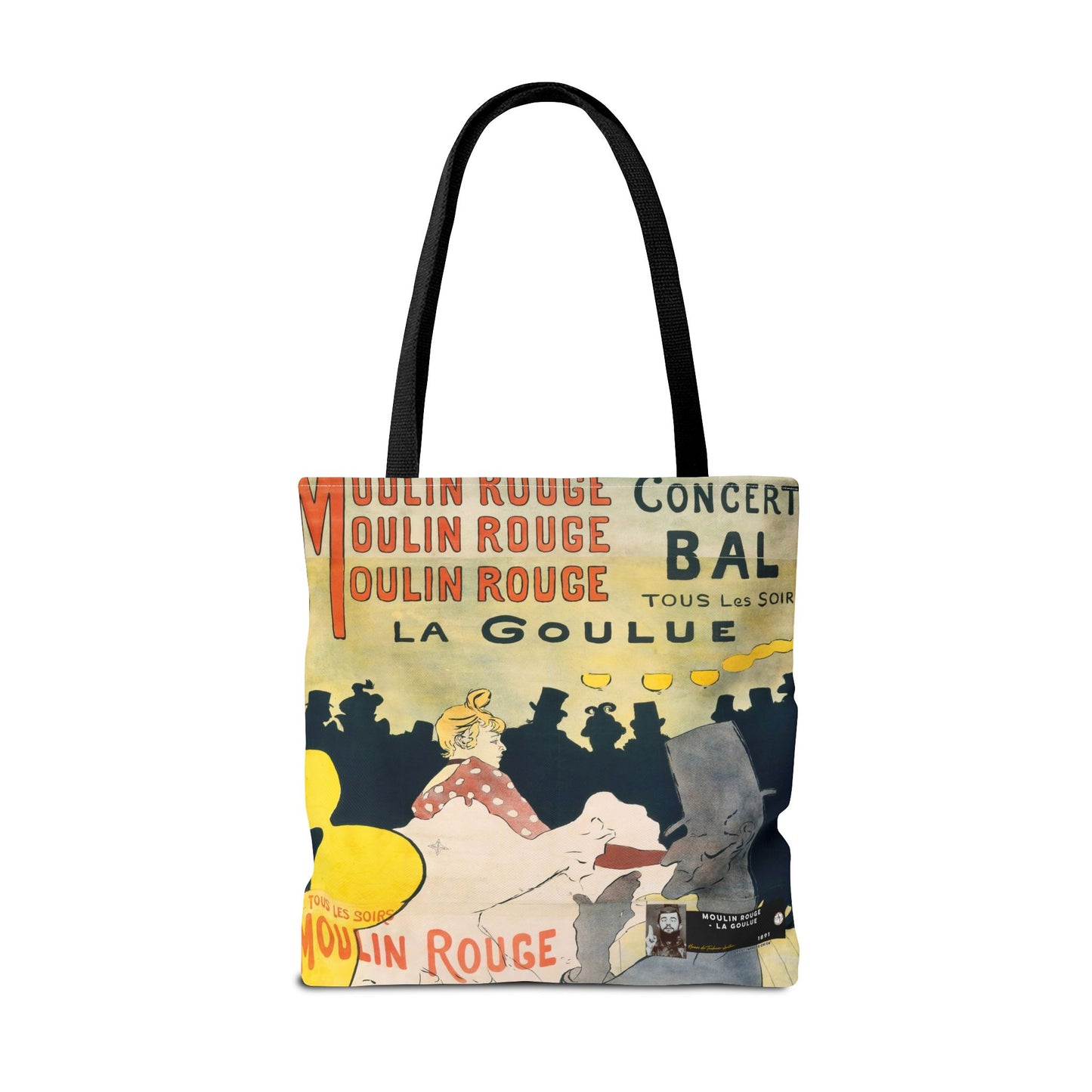 Toulouse-Lautrec, Henri - Moulin Rouge - La Goulue (1891) - Tote Bag