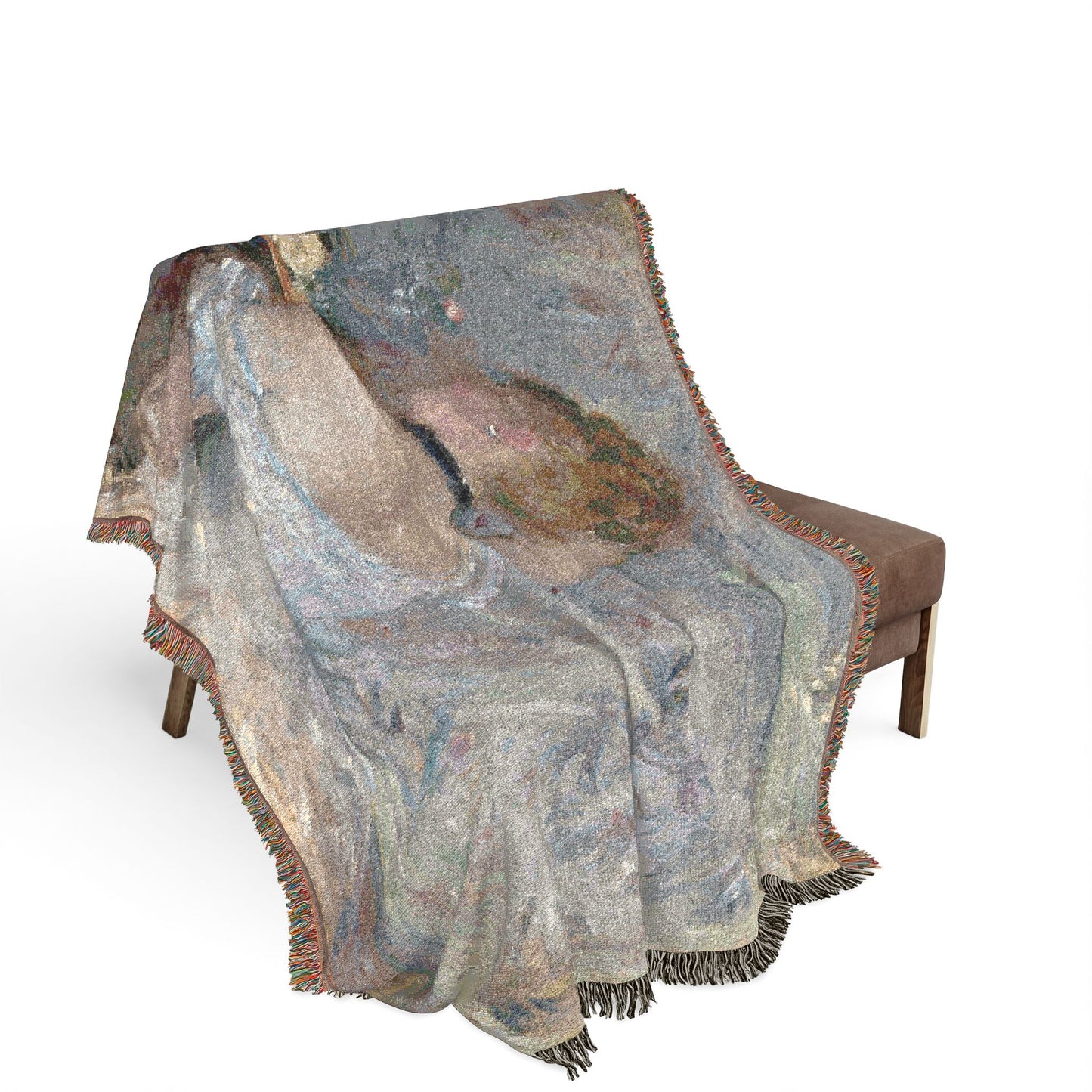 Morisot, Berthe - Woman at Her Toilette (1880) - Woven Blanket