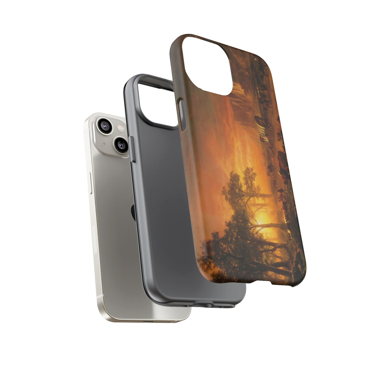 Bierstadt, Albert - Emigrants Crossing the Plains (1867) - Tough Phone Cases