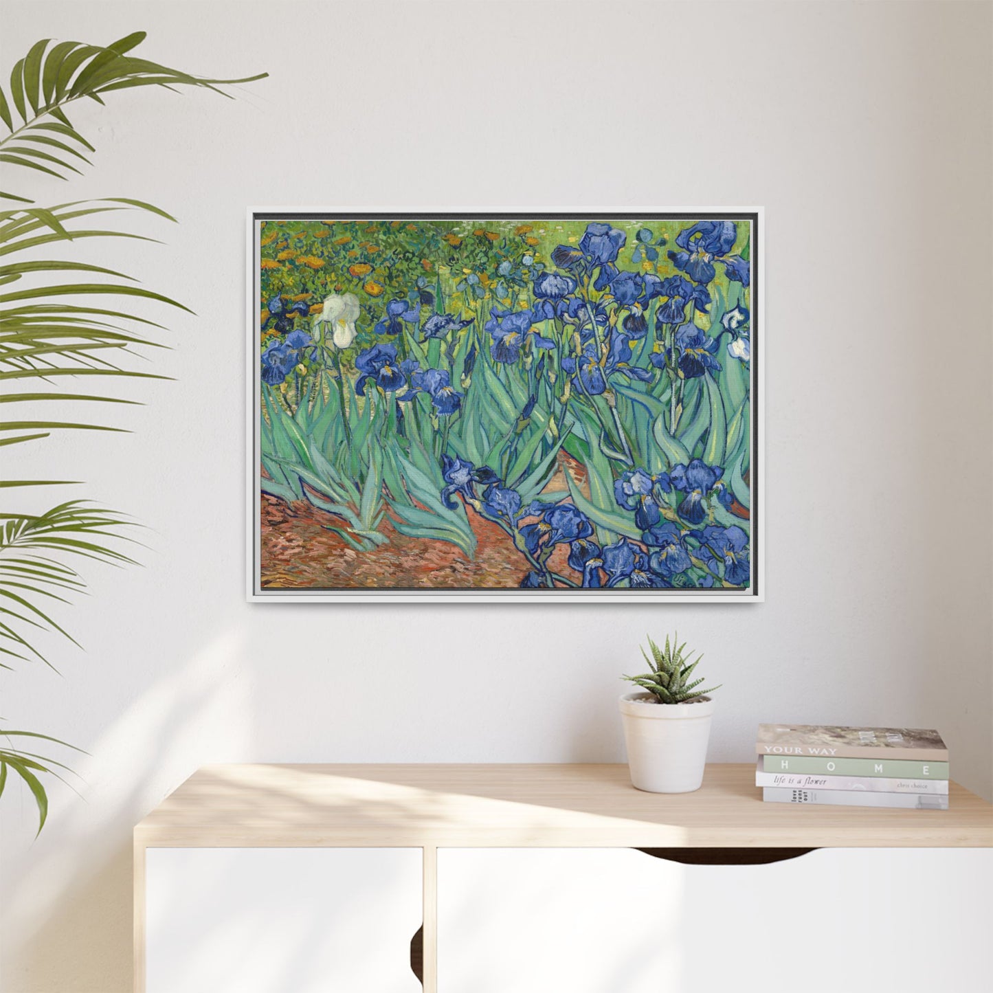Van Gogh, Vincent - Irises (1889) - Matte Canvas, Framed