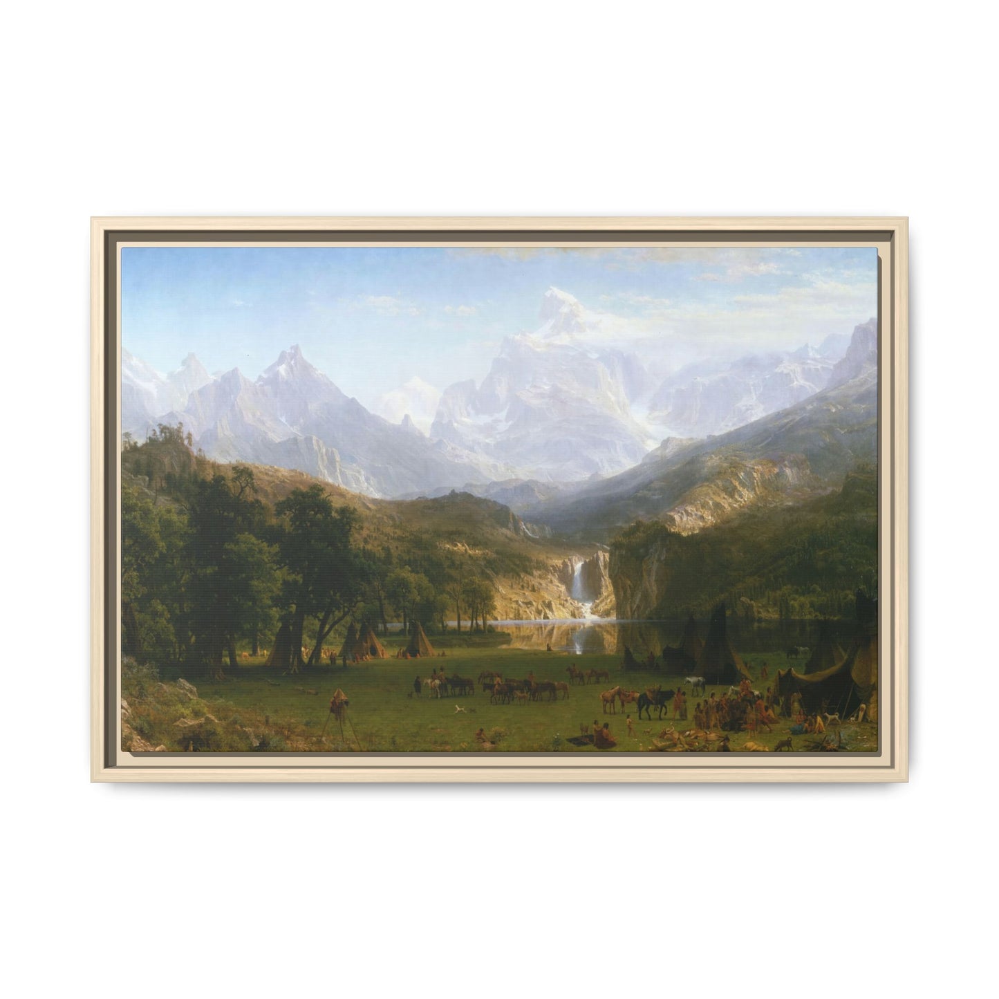 Bierstadt, Albert - The Rocky Mountains, Lander’s Peak (1863) - Matte Canvas, Framed
