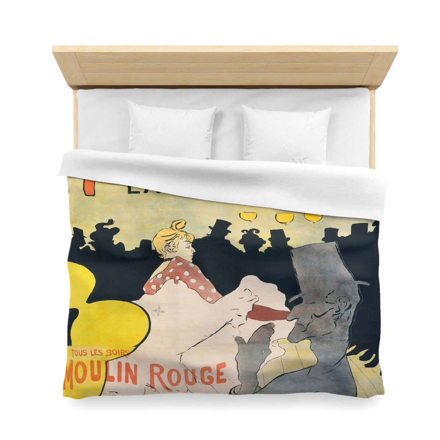 Toulouse-Lautrec, Henri - Moulin Rouge - La Goulue (1891) - Microfiber Duvet Cover