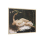 Courbet, Gustave - Woman with a Parrot (1866) - Matte Canvas, Framed