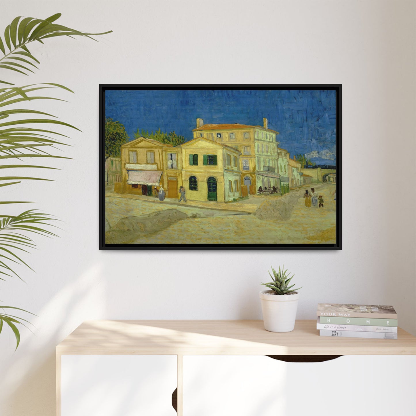 Van Gogh, Vincent - The Yellow House (1888) - Matte Canvas, Framed