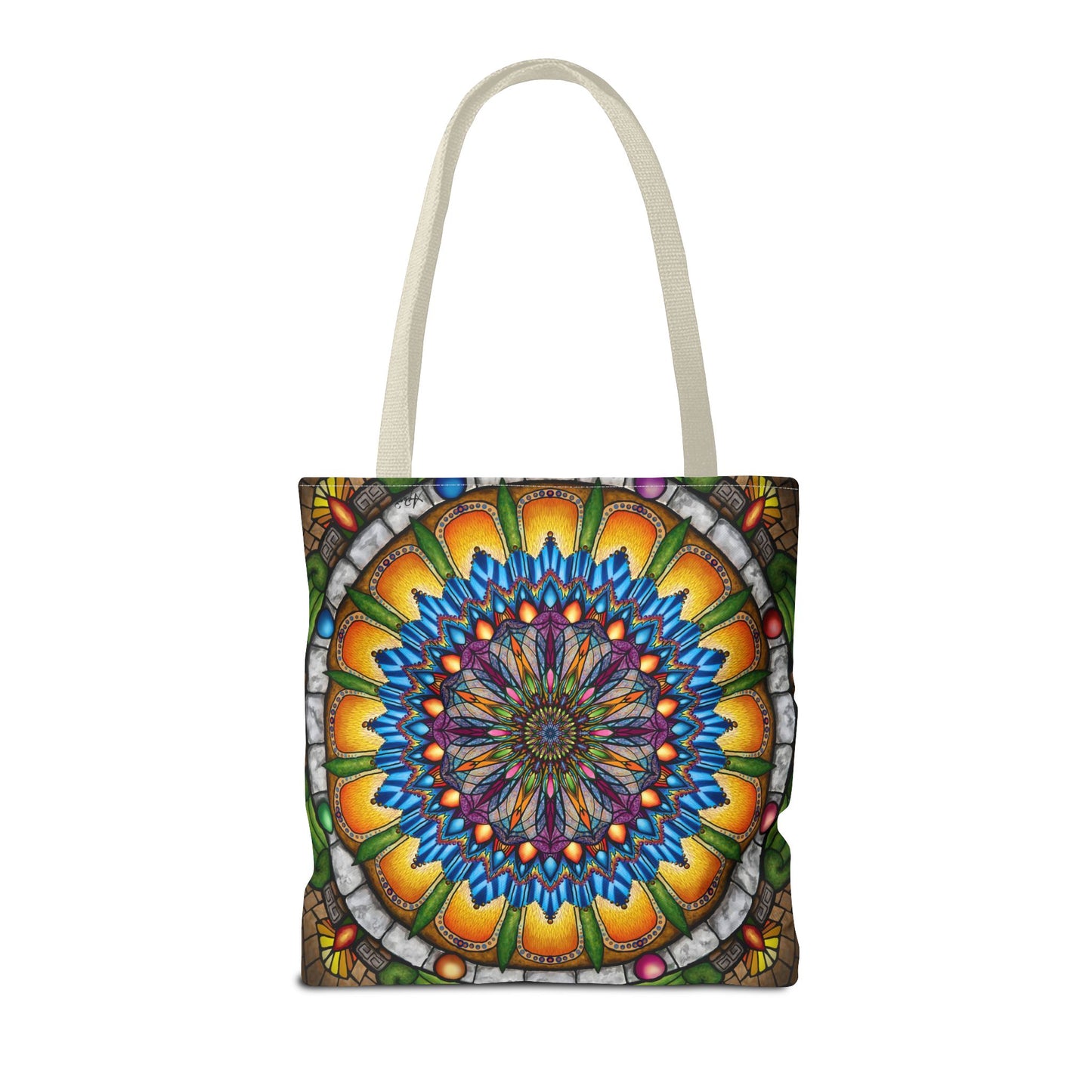Pacio, Adam - Emerald Arrows Mandala - Tote Bag