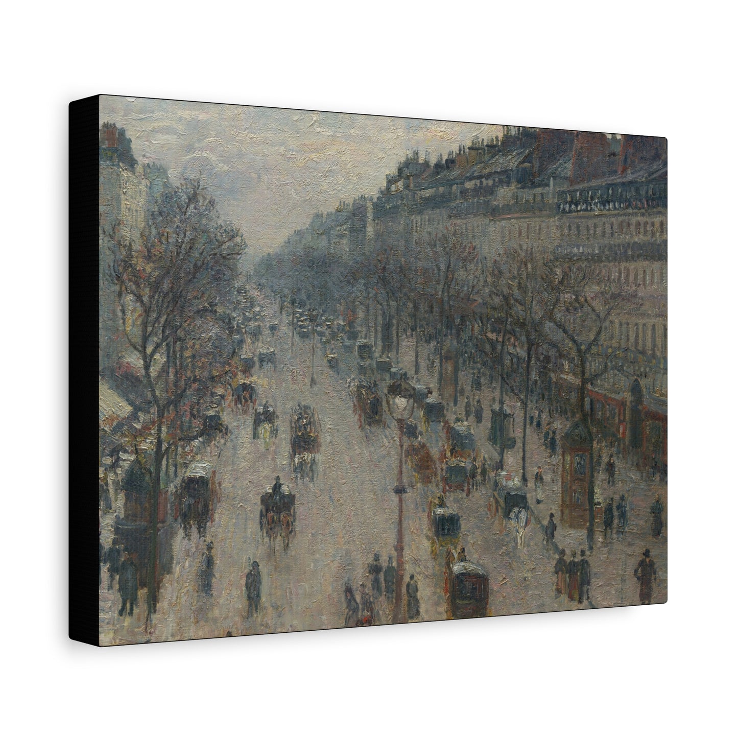 Pissarro, Camille - Boulevard Montmartre, Winter Morning (1897) - Canvas Block, unframed