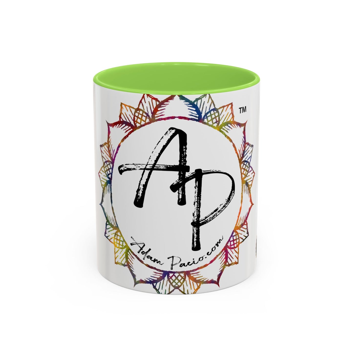 AdamPacio.com - White Logo - Colorful Accent Mugs