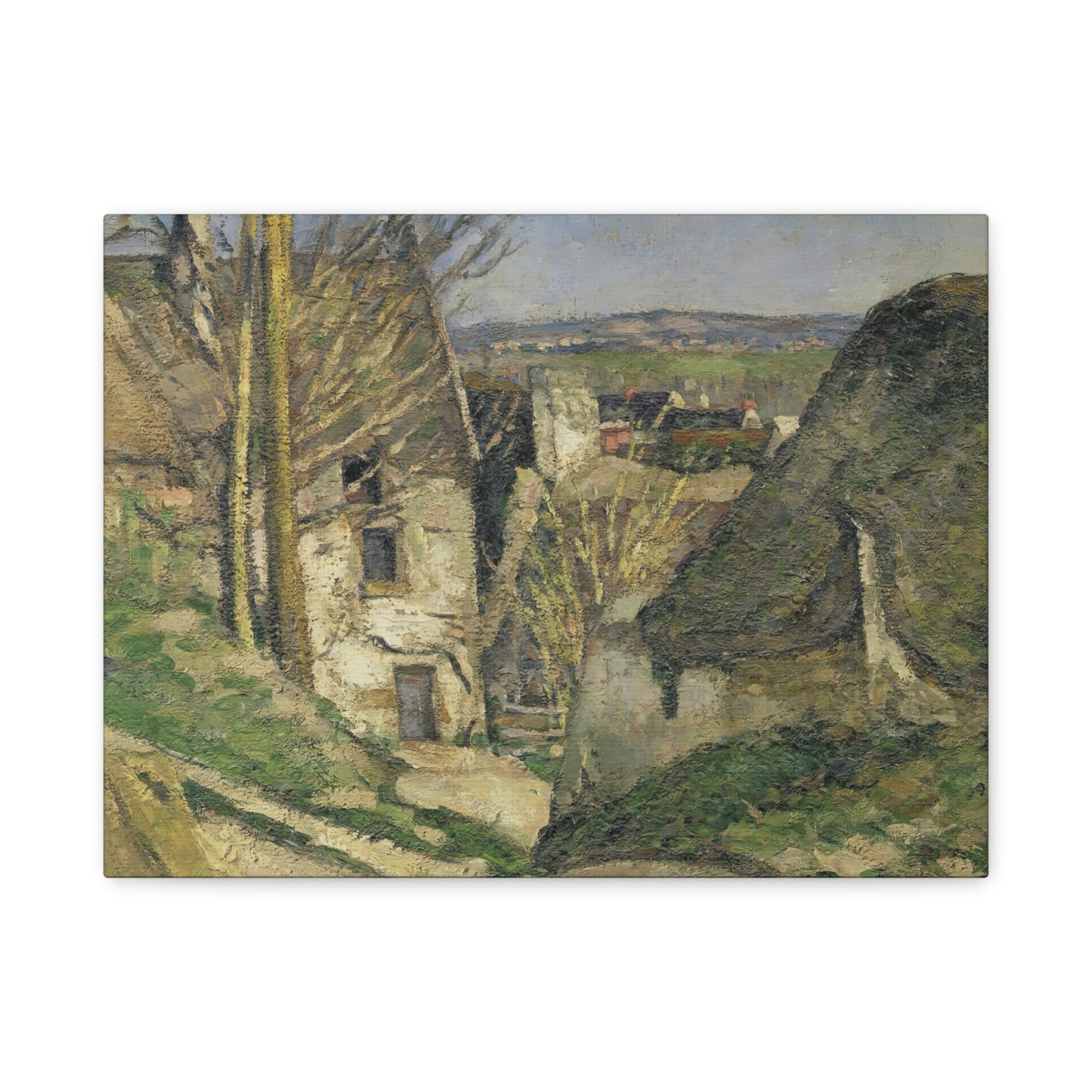 Cézanne, Paul - The House of the Hanged Man (1874) - Canvas Block, unframed