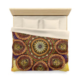 Lion Summer Mandala - Microfiber Duvet Cover