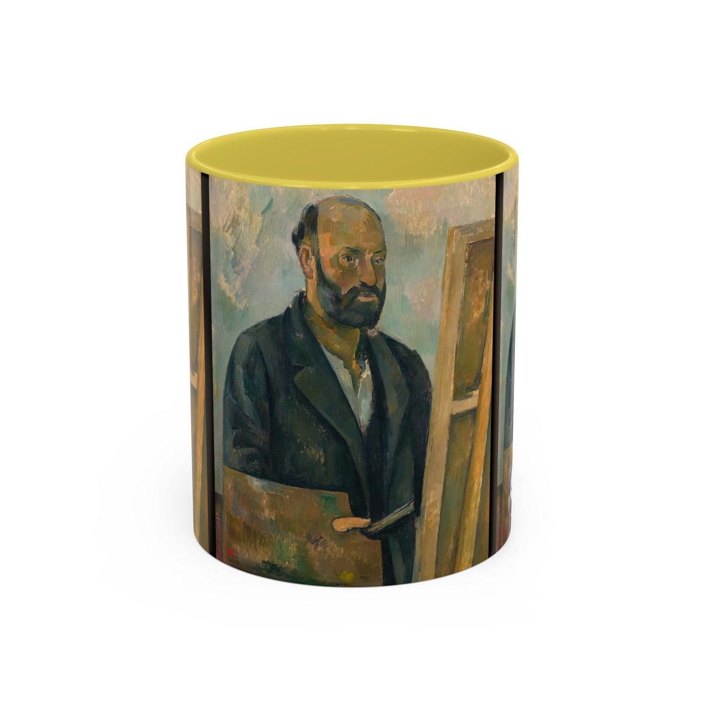 Cézanne, Paul - Portrait of the Artist with a Palette (1890) - Colorful Accent Mugs