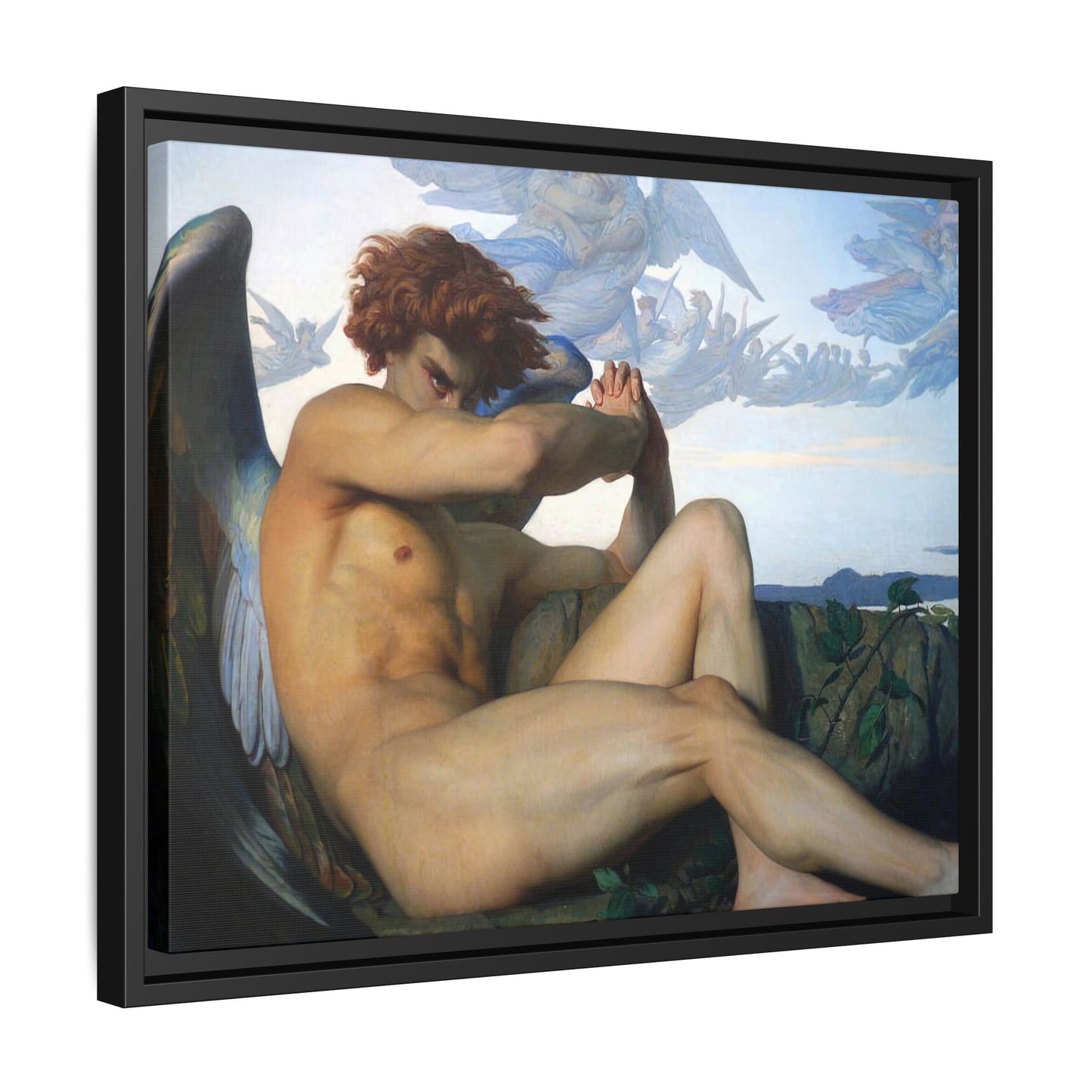 Cabanel, Alexandre - The Fallen Angel (1847) - Matte Canvas, Framed
