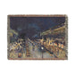 Pissarro, Camille - The Boulevard Montmartre At Night (1897) - Woven Blanket