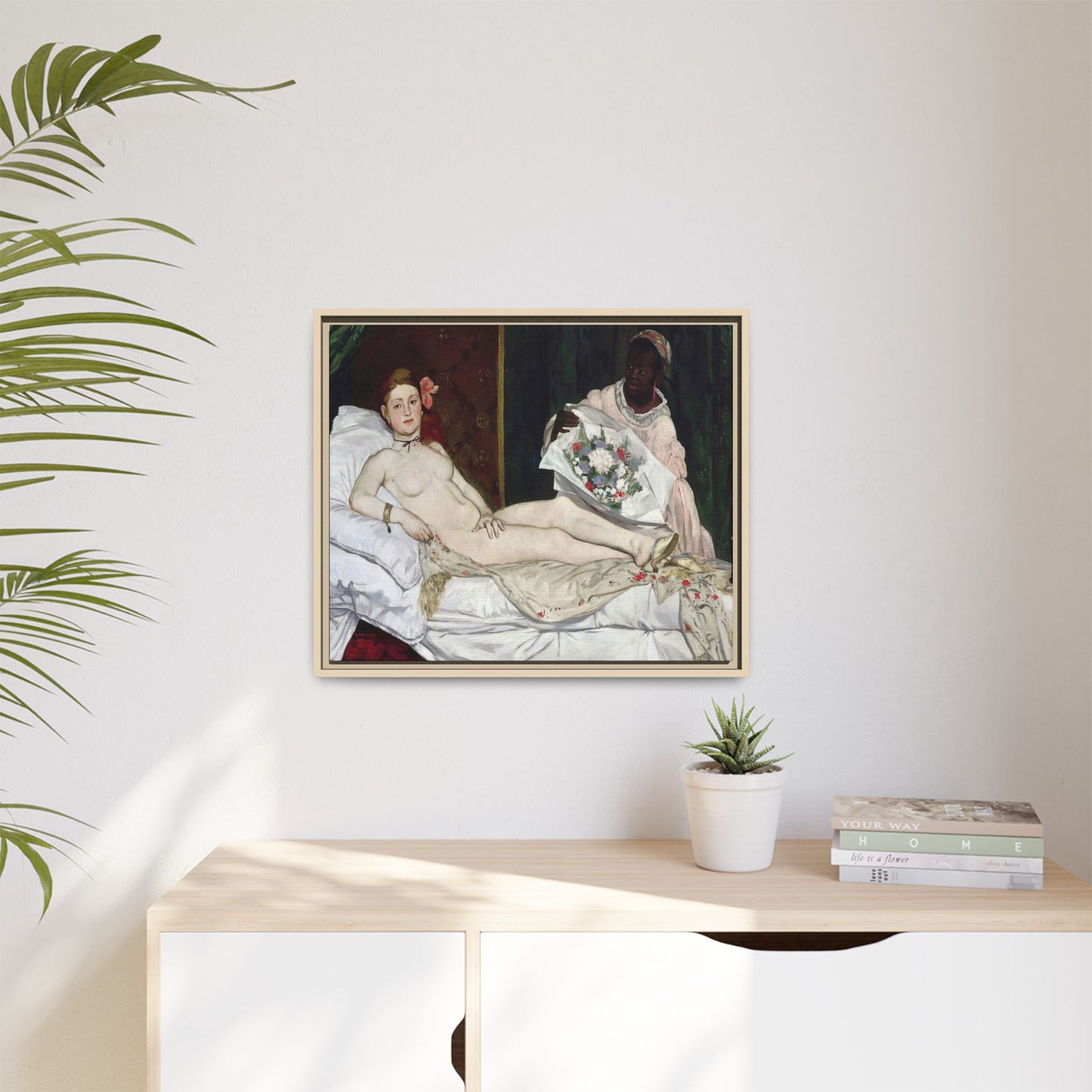 Manet, Édouard - Olympia (1870) - Matte Canvas, Framed