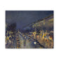 Pissarro, Camille - The Boulevard Montmartre At Night (1897) - Canvas Block, unframed