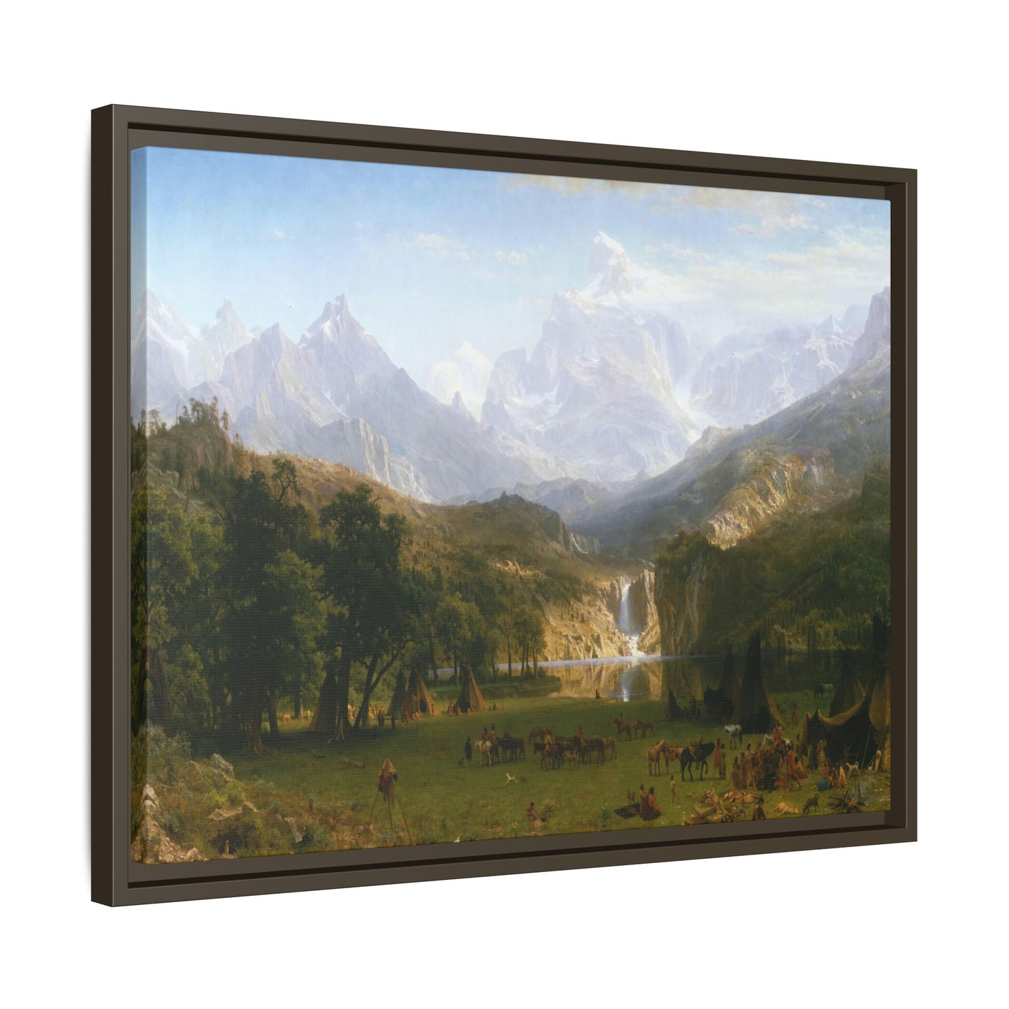 Bierstadt, Albert - The Rocky Mountains, Lander’s Peak (1863) - Matte Canvas, Framed