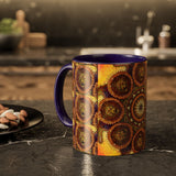 Lion Summer Mandala - Colorful Accent Mugs