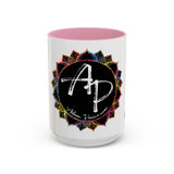 AdamPacio.com - Black Logo - Colorful Accent Mugs