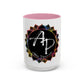 AdamPacio.com - Black Logo - Colorful Accent Mugs