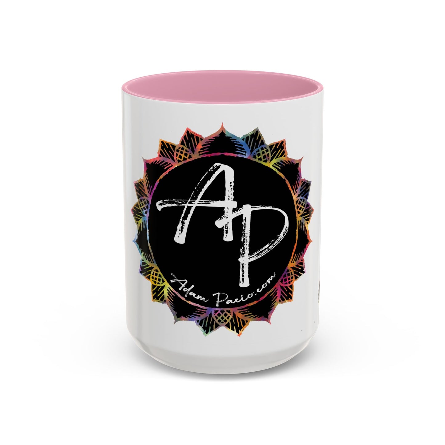 AdamPacio.com - Black Logo - Colorful Accent Mugs