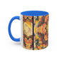 Filiger, Charles - Woman’s Head with Closed Eyes (1893) - Colorful Accent Mugs